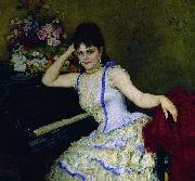 Ilya Yefimovich Repin Portrait of pianist and professor of Saint-Petersburg Conservatory Sophie Menter. Sweden oil painting artist